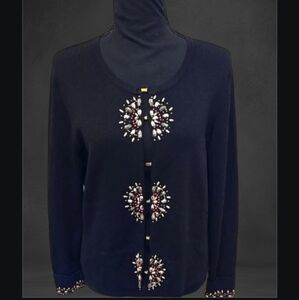 Embellished Black Sweater